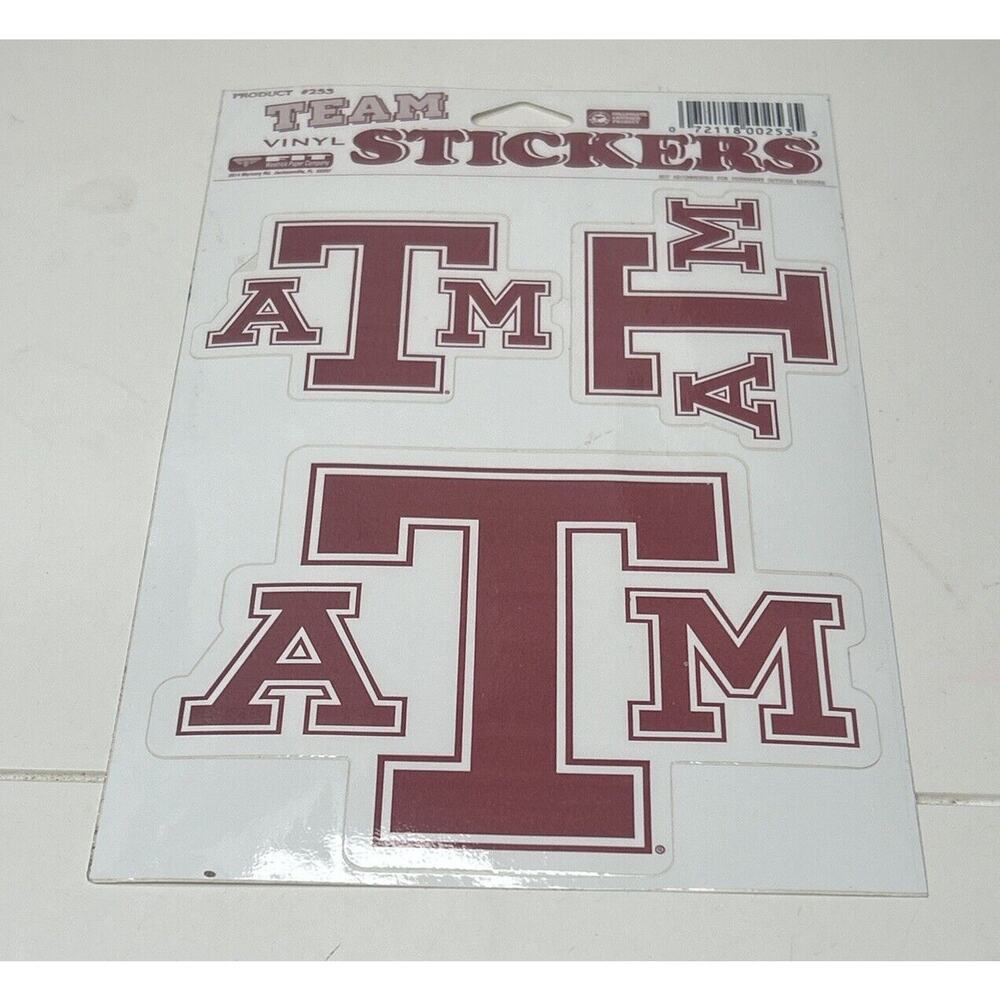 Texas A&M Aggies‎ 3 Large Stickers Sheet